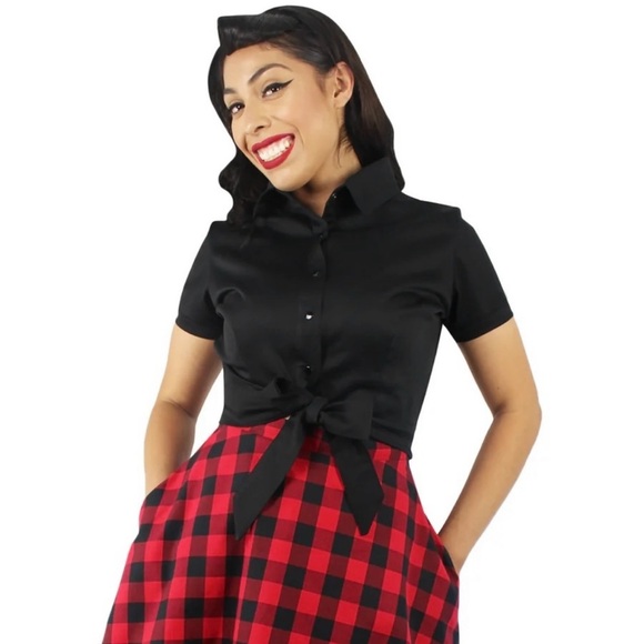 Hemet Waikiki Hawaiian Print Knot Top Size 3XL - Picture 3 of 5